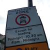 Pedestrian Zone Street Sign image