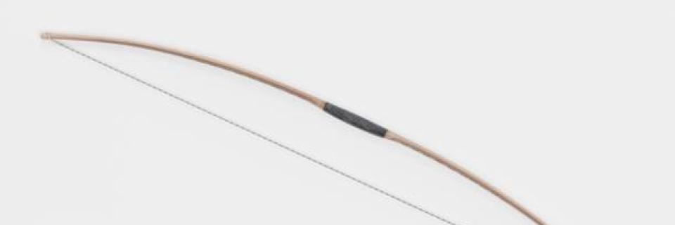 An English longbow and arrows, as found on the iStock website