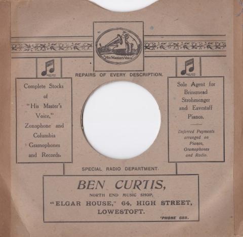 1930 record sleeve