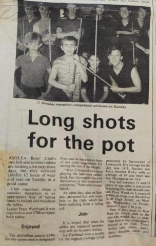 Ashley Boys Club 1980s CREDIT: Barry Dale