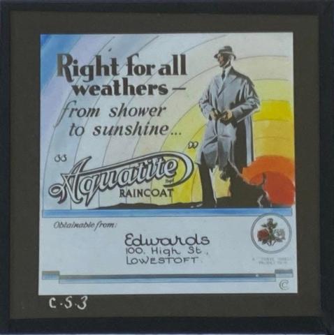 Glass slides - cinema interval advertisements projected onto the screen during the break! CREDIT:Crispin Hook