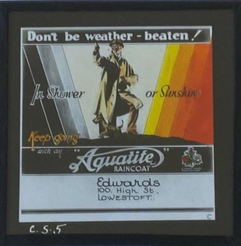 Glass slides - cinema interval advertisements projected onto the screen during the break! CREDIT:Crispin Hook