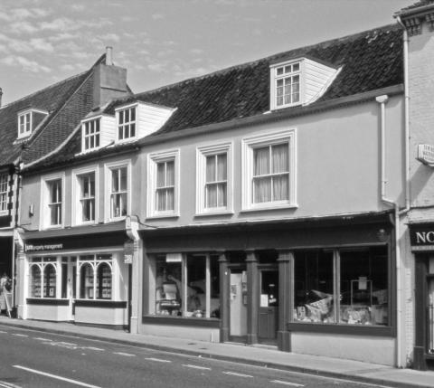 Nos. 81-83 High Street, a view taken some years ago. Once home of the Pacy family, this mid-late 16th century merchant’s house is one of the most interesting in what is now the old part of town.