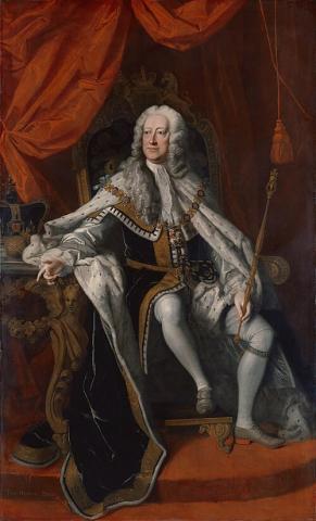 Portrait of George II by Thomas Hudson (1744).