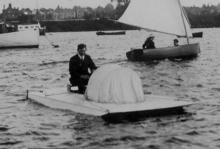 The experimental Brooke hydroplane Surprise on Oulton Broad in 1905