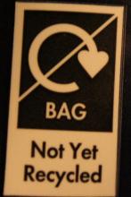 Not for recycling label
