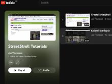 YouTube screen